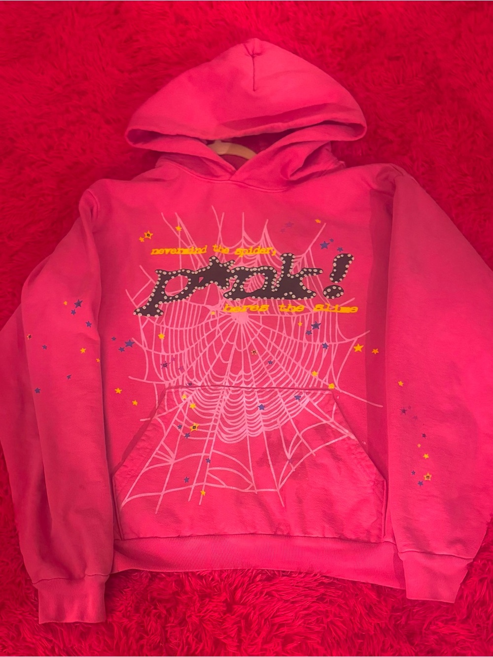 Spider Worldwide Pink Hoodie – Excellent Shape